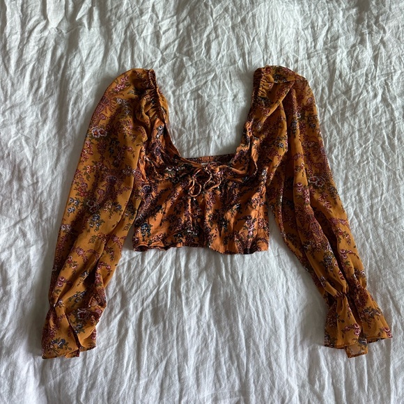 UO Tie Front Top - Picture 1 of 4